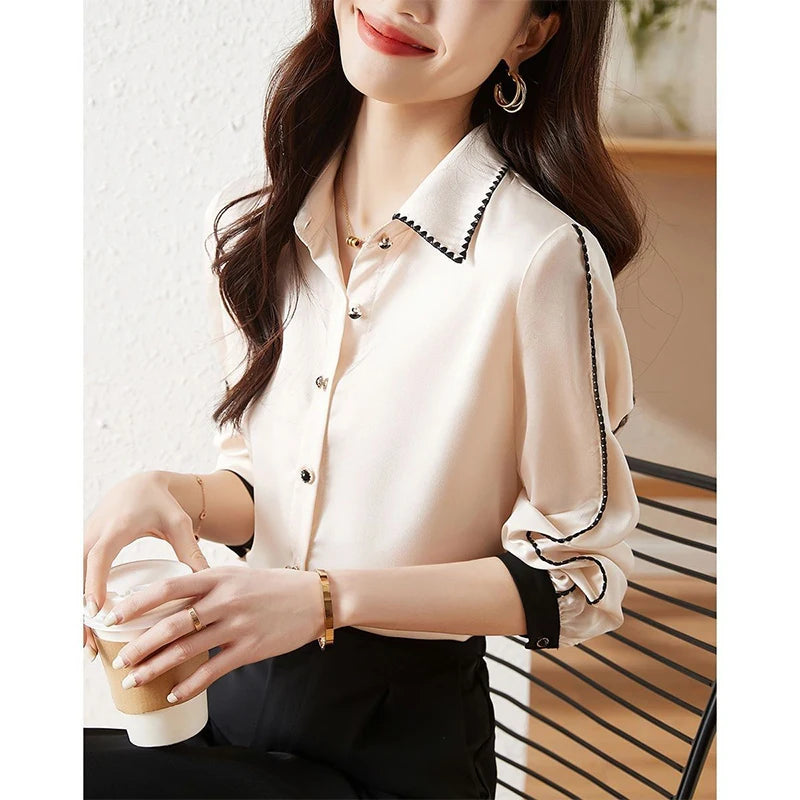 Elegant Touch Satin Blouse
