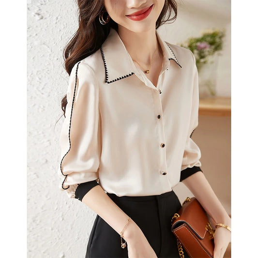 Elegant Touch Satin Blouse
